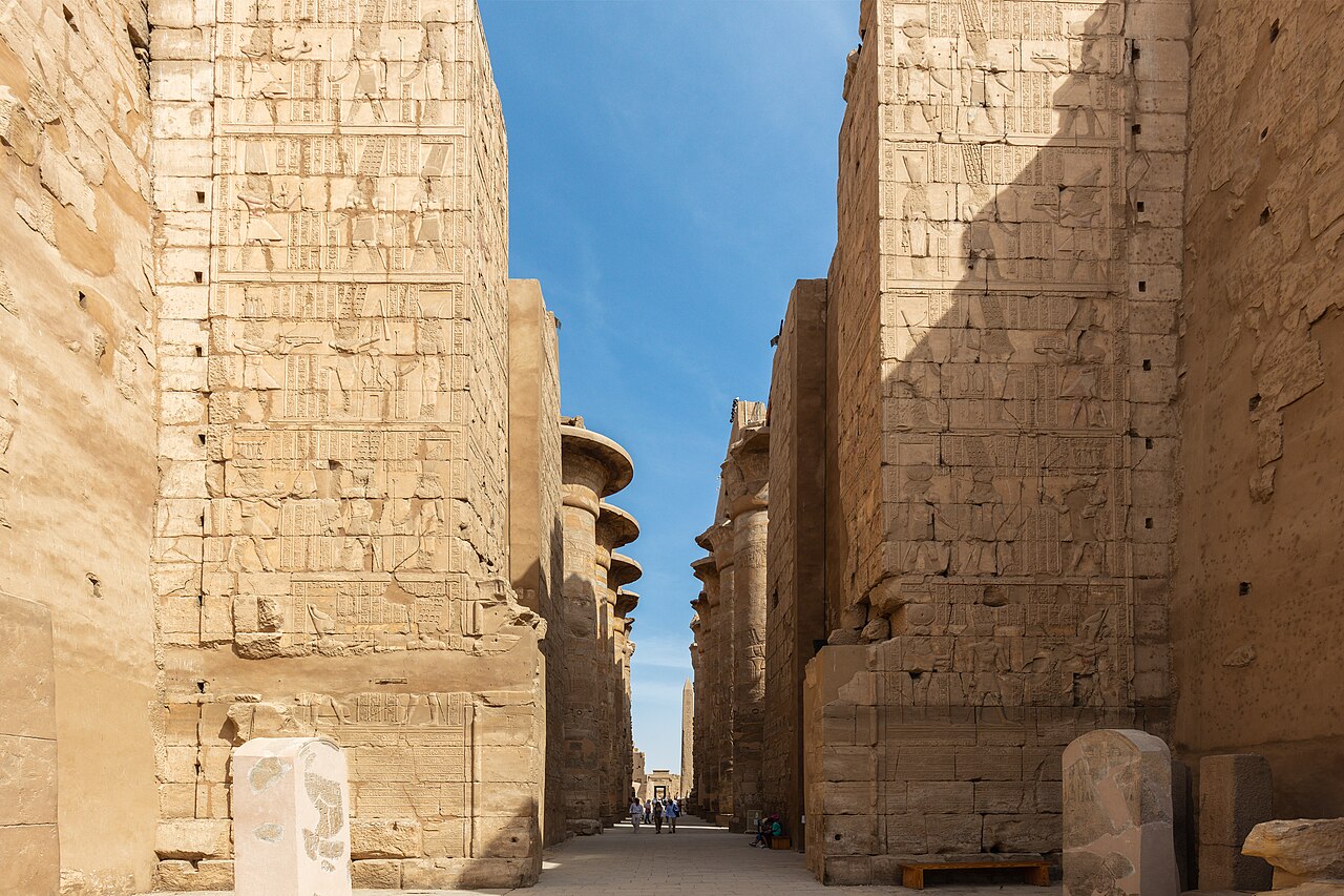Karnak temple columns